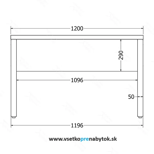 Kancelárska podnož B 120