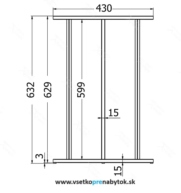 Odkladací stolík Rondo notebook