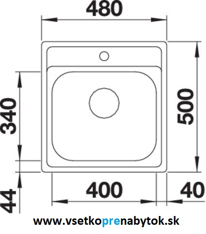 Nerezový drez DANA 45