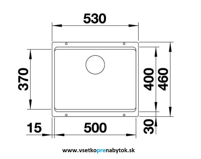 Silgranit drez ETAGON 500-U s koľajničkami