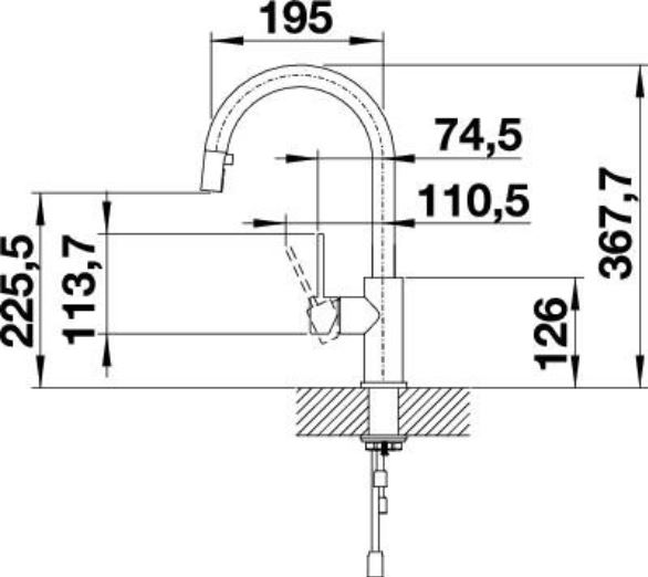 Vodovodná batéria CANDOR-S so sprškou