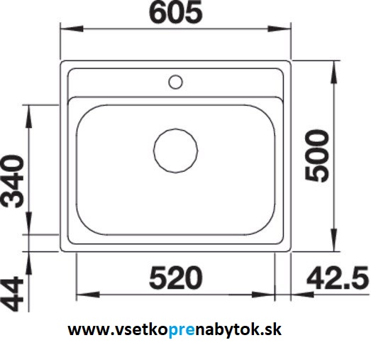 Nerezový drez DANA 6