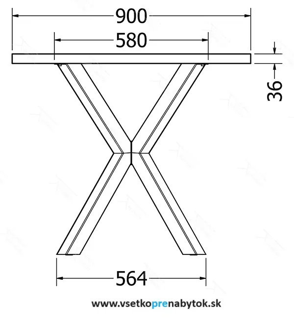  Stolová podnož Porto