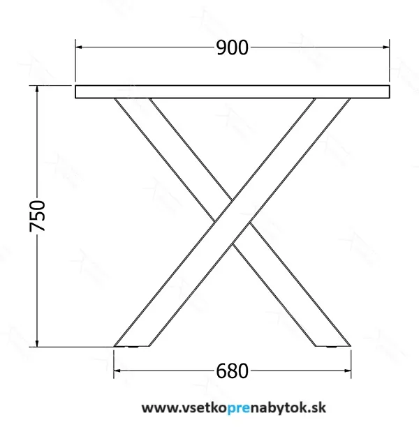  Stolová podnož Xena 1