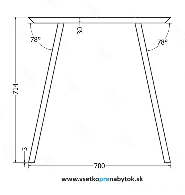  Stolová podnož Milano