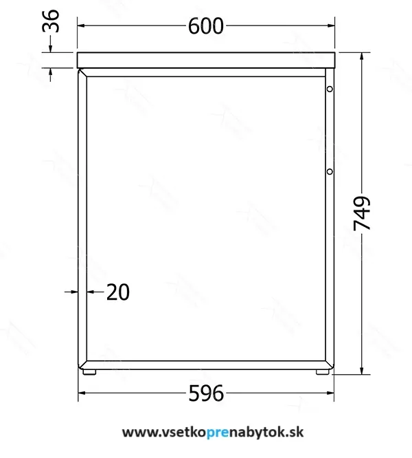 Kancelárska podnož B 120