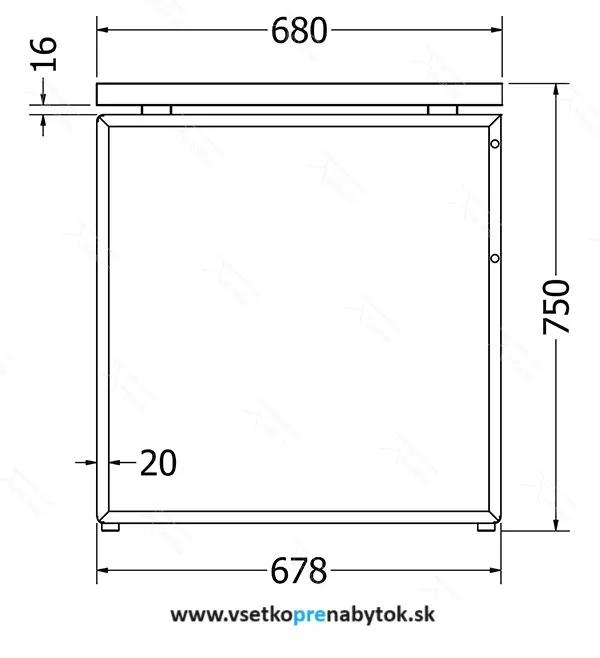 Kancelárska podnož B 140