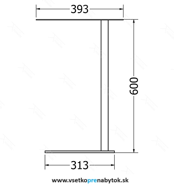 Odkladací stolík Nero notebook