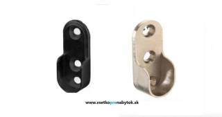 Držiak vešiakovej tyče - oválnej