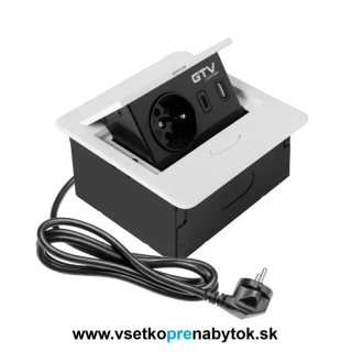 Elektrická zásuvka AVARO, 1x 220V + USB A+C