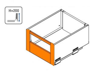 AXIS PRO - čelo pre vnútornú zásuvku "D" extra vysoké