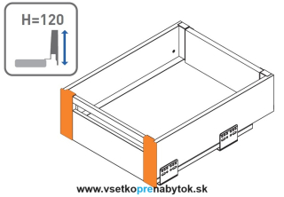 AXIS PRO - držiak vnútorného čela "B" stredný