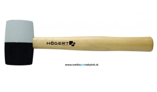 Gumené kladivo s drevenou rúčkou