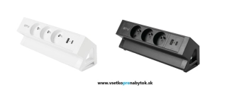 Elektrická zásuvka BASCO, 3x 220V + USB A+C