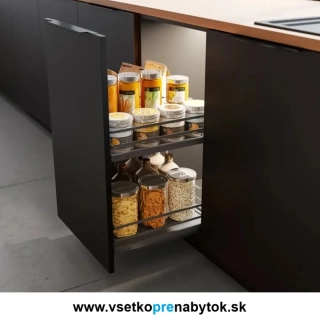 Kôš GTV Movix PRO, 2x polica plné dno, šírka 300 a 400 mm - spodné vedenie