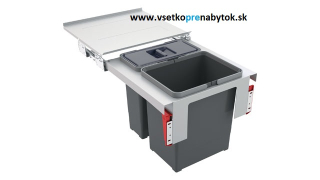 Výsuvný smetný kôš Garbo 45-2 450 mm